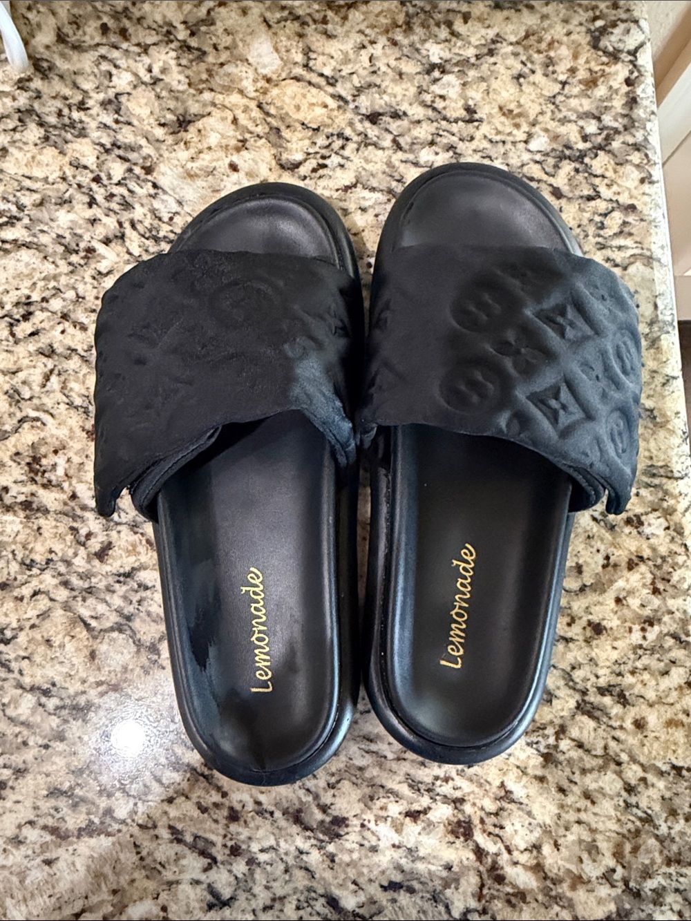 Black Slide Sandals